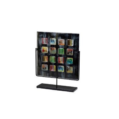 IL70201  Orion Glass Art Panel With Stand